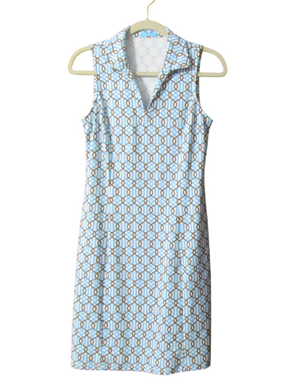J. McLaughlin Sleeveless Geometric Print Shift Dress - Size XS